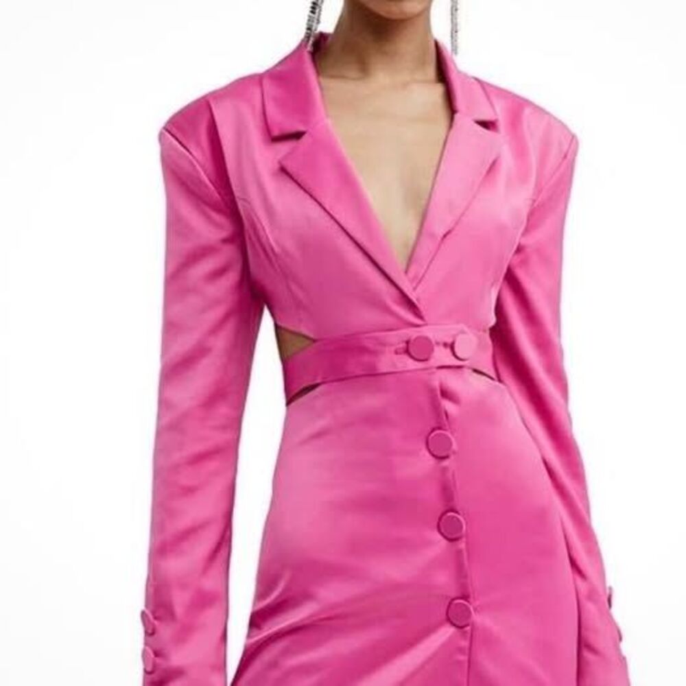 Love and lemons cut out legally blonde sexy hot pink dress
